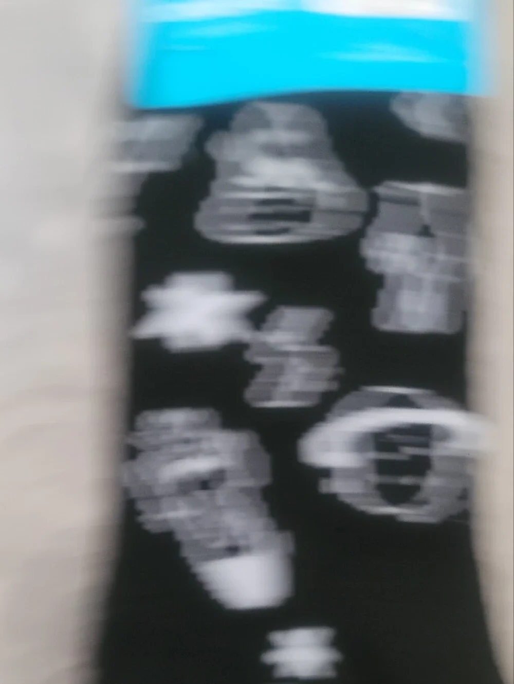 Stride Rite Boys Black Novelty Pizza Rocket Peace Stars Casual Socks - 3 Pairs